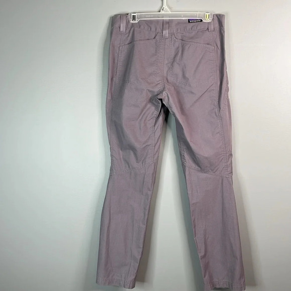 PATAGONIA Venga Worn Wear Rock Pants Smokey Violet Mid-Rise Side Pocket Size 8 - Picture 7 of 12